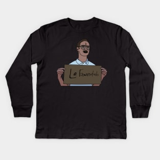 Kip from Napoleon Dynamite Kids Long Sleeve T-Shirt